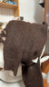 紅袖（hopeshow）費爾島針織衫2025冬季新款女裝【北歐冬日】撞色提花圓領(lǐng)百搭毛衣 濃郁茶色044（預售11.7） M 曬單實(shí)拍圖