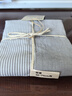 MUJI水洗棉 枕套 純棉全棉枕頭套枕巾 灰色×灰色條紋 48×74cm 曬單實(shí)拍圖