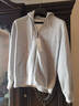 優(yōu)衣庫男裝女裝連帽拉鏈運動(dòng)開(kāi)衫長(cháng)袖外套休閑衛衣25新款479800 05 天灰色 M 曬單實(shí)拍圖
