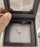 周大福爆閃魚(yú)鱗銅錢(qián)足金黃金吊墜女(工費180)約1g EOF1966 曬單實(shí)拍圖