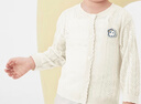 巴拉巴拉童裝寶寶開(kāi)衫嬰兒針織衫春裝夏裝女童外套空調衫親膚舒適 本白10101 100 曬單實(shí)拍圖