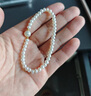 周六福黃18K金珍珠手鏈手串生日禮物女X1912917 鏈身饅頭珠約4.5mm 17cm 曬單實(shí)拍圖