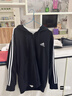 adidas休閑連帽拉鏈夾克外套男裝秋季阿迪達斯官方輕運動(dòng)GK9032   黑色/白   2XL 曬單實(shí)拍圖