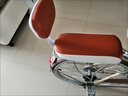 珊野自行車(chē)后座坐墊帶靠背山地車(chē)后貨架座墊加厚單車(chē)后置兒 咖色 坐墊+靠背+腳踏+扶手 曬單實(shí)拍圖