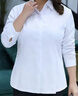 SANMKOYA大碼白襯衫女胖mm長(cháng)袖春秋冬修身型胖妹妹職業(yè)襯衣工作服正裝 白色 長(cháng)袖 9XL建議185-200斤 曬單實(shí)拍圖