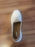 拔佳休閑鞋女2024春季牛羊皮輕便單鞋WRV57AA4 米白 39 曬單實(shí)拍圖
