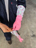 啟巧 洗碗手套加絨3雙裝加長(cháng)束口保暖家務(wù)橡膠皮手套均碼 曬單實(shí)拍圖