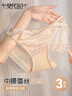 莫代爾蕾絲內(nèi)褲女性感純欲無(wú)痕抗菌四季款高級(jí)緞面內(nèi)褲三角內(nèi)褲3條裝 L 曬單實(shí)拍圖