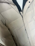 鴨鴨王一博同款冰殼系列2.0羽絨服男女長(cháng)款過(guò)膝冬季新款極寒泡芙外套 燕麥色 M 曬單實(shí)拍圖