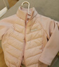 班納班納兒童輕薄羽絨服女童棉服2025新款秋冬保暖薄款童裝女大童外套潮 【羽絨內(nèi)膽】eH通方形魔術(shù)貼K粉 130 曬單實(shí)拍圖