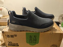 斯凱奇（Skechers）春秋男鞋懶人一腳蹬緩震健步鞋軟底網(wǎng)面休閑運動(dòng)鞋54626 曬單實(shí)拍圖