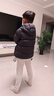 波司登25年秋季羽絨服鴨絨男女兒童5A抗菌寬松短款輕薄連帽外套 曬單實(shí)拍圖