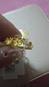 周六福  黃金戒指女款足金花朵春日活口指環(huán)迎春花 計價 12號-2.50g 曬單實拍圖