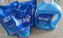藍月亮洗衣液12斤套裝：亮白增艷薰衣草3kg瓶+1kg袋*3 曬單實(shí)拍圖