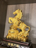 招財馬擺件馬到成功辦公室桌面酒柜裝飾品開(kāi)業(yè)喬遷商務(wù)送禮 10#財源廣進(jìn)-聚寶盆（沙金色） 曬單實(shí)拍圖