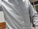 柒牌【牛津紡條紋襯衫】長(cháng)袖襯衫休閑商務(wù)無(wú)縫翻領(lǐng)膠條襯衣 曬單實(shí)拍圖