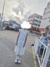 羅蒙女童漢服超仙旗袍夏款兒童古裝新中式國風(fēng)唐裝中秋演出服 藍色140 曬單實(shí)拍圖