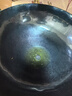 章丘鐵鍋正宗手工鍛打鐵鍋無(wú)涂層物理不粘鍋炒鍋老式家用炒菜鍋廚具輕音 標準版古法烤藍（已干燒） 32cm 曬單實(shí)拍圖
