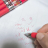 晨光（M&G） 按動(dòng)中性筆K35筆芯0.5mm黑色簽字筆水筆學(xué)生考試可替換筆芯按壓式子彈頭筆 3支 紅 曬單實(shí)拍圖