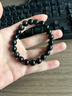 澤心雅玉天然黑曜石手串彩虹眼男女款手鏈水晶送男友禮物 曬單實(shí)拍圖
