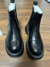 達芙妮黑色馬丁靴女秋冬季加絨短靴子2025新爆款百搭厚底內增高皮鞋 曬單實(shí)拍圖
