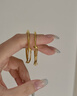 金至尊（3DG Jewellery）黃金手鐲光面推拉式999足金鐲子寶寶兒童周歲滿月生日禮物計(jì)價(jià) 金重5.46克（配珠寶禮盒） 曬單實(shí)拍圖