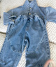 G.duck童裝男童套裝春秋季新款兒童春秋裝休閑男孩牛仔外套褲子兩件套潮 淺藍色 90 適合身高80-90年齡1-2歲左右 曬單實(shí)拍圖