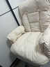 自然元素電腦沙發(fā)椅臥室舒適久坐靠背椅子可躺辦公直播電競椅單人懶人椅 貓抓皮-米白色+腳托（乳膠款） 曬單實(shí)拍圖