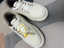 美國馬球協(xié)會(huì )（U.S.POLO ASSN.）小白鞋男士高端男鞋秋季2025新款鞋子經(jīng)典板鞋男厚底增高休閑鞋男 米褐 42 (260mm) 運動(dòng)碼 曬單實(shí)拍圖