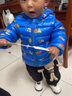 G.DUCKKIDS小黃鴨兒童棉服冬季嬰兒衣服男女童加厚棉衣小童寶寶棉襖加絨外套 白色花朵 90 尺碼1~2歲【 80-90cm】 曬單實(shí)拍圖
