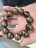 玉海云瑤四川金絲楠木手串男盤(pán)玩爆滿(mǎn)水波龍膽紋佛珠陰沉木烏木綠料20mm 曬單實(shí)拍圖