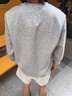 安踏運動(dòng)休閑衛衣男秋季圓領(lǐng)套頭衫打底長(cháng)T針織寬松運動(dòng)潮流上衣 曬單實(shí)拍圖