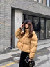 益生君窄版金絲絨闊腿褲女2025新款春秋中年大碼寬松高腰垂感顯瘦直筒褲 黑色常規款 M 曬單實(shí)拍圖
