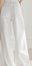 對(duì)白【100棉牛仔褲】松弛感直筒闊腿褲女2025夏新款壓褶顯瘦長(zhǎng)褲 云朵白 26 曬單實(shí)拍圖