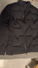 皮爾卡丹（pierre cardin）品牌白鴨絨羽絨服男士冬季短款加厚上衣休閑百搭潮流時(shí)尚夾克外套 黑色 175/L(120-140斤) 曬單實(shí)拍圖