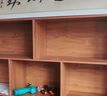 米客米家實(shí)木書(shū)架置物架落地一體靠墻立式多層書(shū)柜家用客廳收納柜 實(shí)木生態(tài)板|120*30*180cm胡桃色 曬單實(shí)拍圖