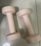 Keep 彩色浸塑啞鈴 男女家用家庭健身肌肉塑形手臂輕重量櫻粉 1kg*2 曬單實(shí)拍圖