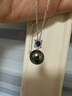 周六福18K金項鏈女O字鏈素鏈鎖骨鏈生日禮物 白18K 約1.6g-47cm 曬單實(shí)拍圖
