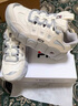 FILA 斐樂(lè )可頌鞋復古運動(dòng)鞋女冬休閑鞋老爹鞋 豆腐白/燕麥色-TO 38 (240mm) 曬單實(shí)拍圖