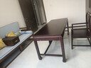 楠著(zhù)新中式烏金木實(shí)木書(shū)桌 電腦桌寫(xiě)字書(shū)法桌辦公桌家用書(shū)桌MYSZ# 曬單實(shí)拍圖