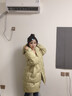 雪中飛90絨中長(cháng)款羽絨服女2025冬季韓版時(shí)尚寬松休閑保暖連帽外套綠色S 曬單實(shí)拍圖
