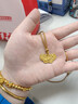 世紀緣黃金吊墜女蝶韻東方足金鑲嵌莫桑石項鏈生日禮物送女友 6.45g【贈國檢證書(shū)】 曬單實(shí)拍圖