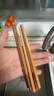 玉米（CORN）兒童筷子 家用實(shí)木無(wú)漆無(wú)蠟小孩短筷子幼兒園專(zhuān)用寶寶學(xué)習筷 曬單實(shí)拍圖