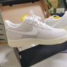 耐克NIKE緩震板鞋男空軍一號 AIR FORCE 1 運動(dòng)鞋 HF2897-001米白42 曬單實(shí)拍圖