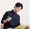 九牧王男士POLO衫男【半拉鏈小立領(lǐng)POLO衫】25秋冬季刺繡長袖POLO衫男 曬單實(shí)拍圖