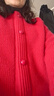 毛衣短款外套女春秋新款時(shí)尚高腰配裙洋氣上衣小個(gè)子針織開(kāi)衫外搭 2920紅色 M  【建議96斤-110斤】 曬單實(shí)拍圖