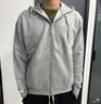 adidas休閑舒適寬松加絨連帽夾克外套男女秋冬阿迪達斯官方輕運動(dòng)   中麻灰   M 曬單實(shí)拍圖
