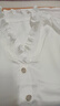 百搭百配V領(lǐng)輕奢版花苞領(lǐng)顯瘦氣質(zhì)白色時(shí)尚女士百搭立領(lǐng)背心 白色 XL (120-135斤) 曬單實(shí)拍圖