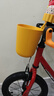 迪卡儂自行車(chē)配件車(chē)籃前筐金屬城市騎行簡(jiǎn)便易安裝青少年兒童 黃色 曬單實(shí)拍圖