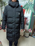 JEEP SPIRIT極寒零下40度新款中戲長(cháng)款羽絨服男女情侶過(guò)膝外套白鴨絨保暖加厚 長(cháng)款羽絨服-黑色【加絨保暖】 XL 【115-130斤】 曬單實(shí)拍圖